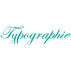 Schriftzug Typographie