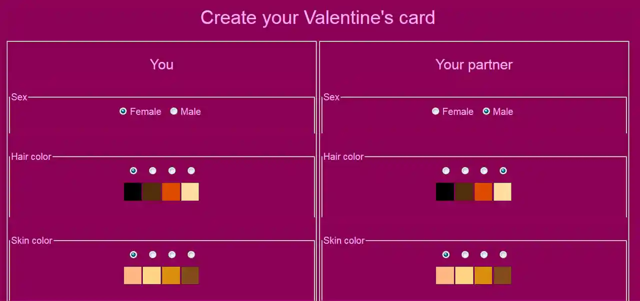 Valentinstagkarte mit CSS3